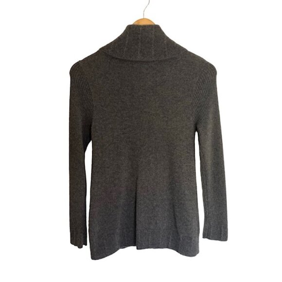 The Territory Ahead Grey Cashmere Turtleneck Sweater XSmall - Picture 3 of 5